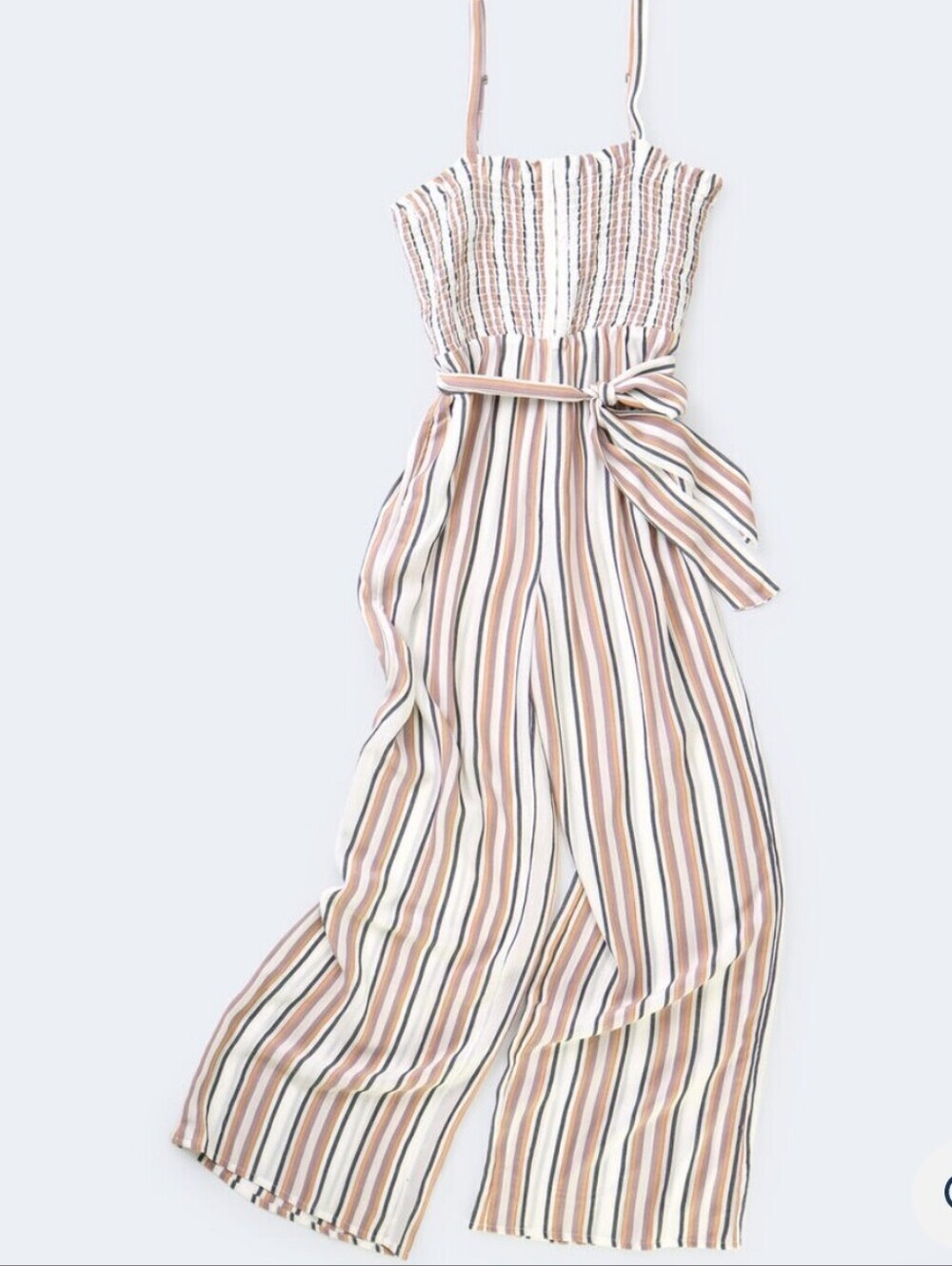 Striped Wide-Leg Jumpsuit - Picture 2 of 6
